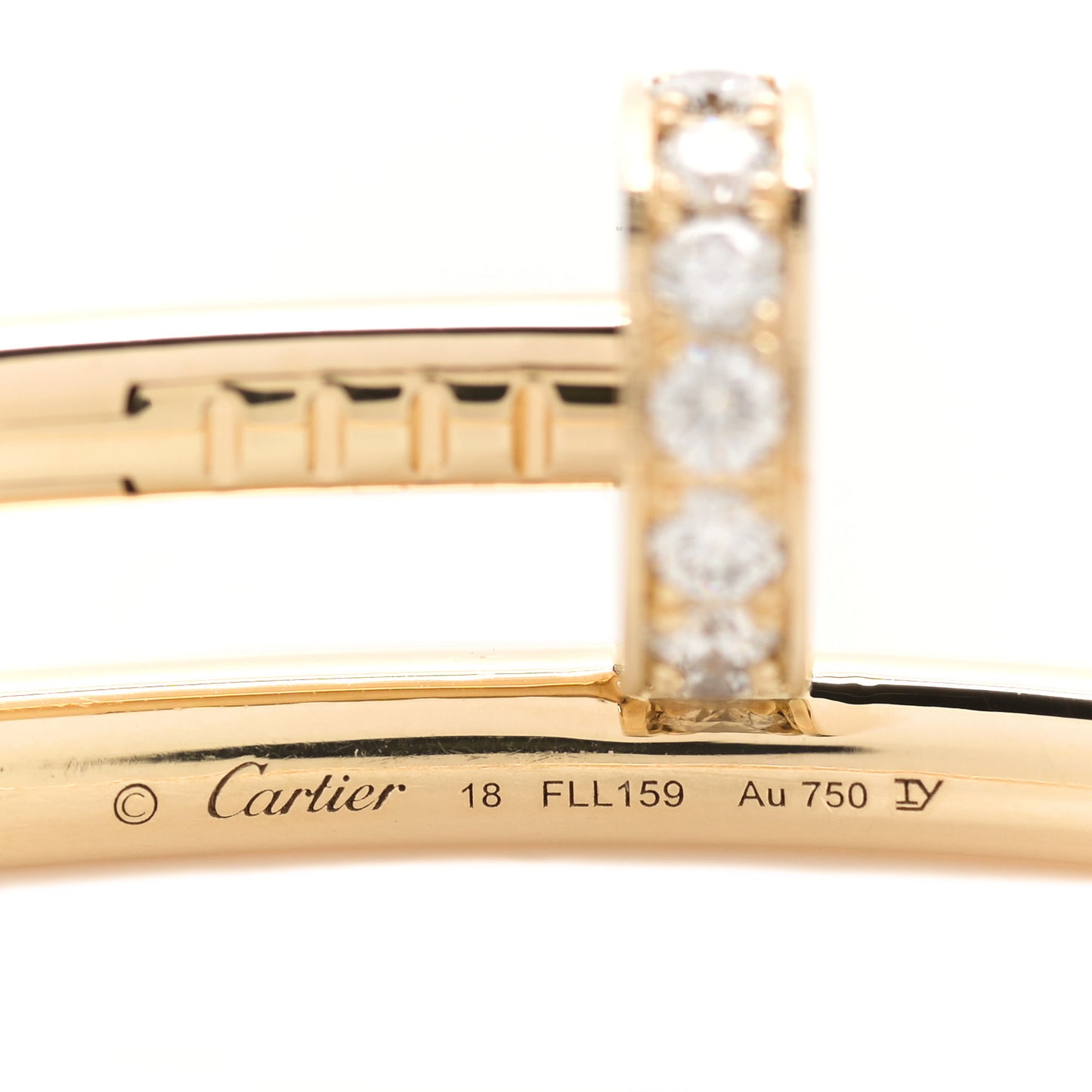 18K Yellow Gold Diamond Juste Un Clou Bracelet 18