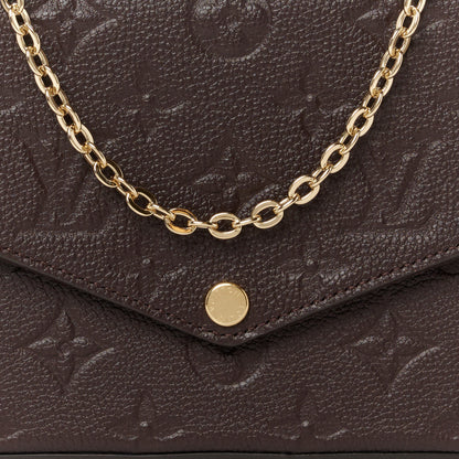 Louis Vuitton Empreinte Pochette Felicie Chain Wallet Chocolate 13 of 16