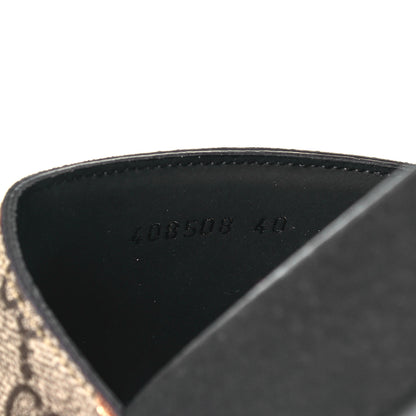 Gucci GG Supreme Monogram Berry Womens Slide Sandals 40 Beige Light Copper 7 of 7