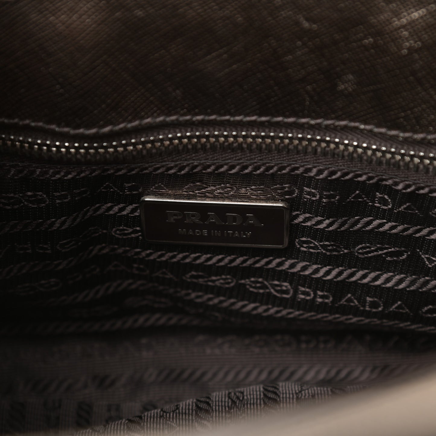 Metallic Saffiano Pushlock Shoulder Bag Bronzo