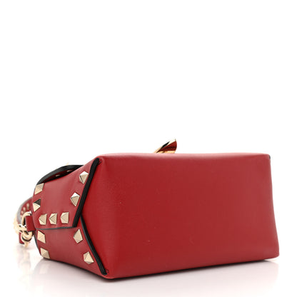 Valentino Garavani Vitello Mini Rockstud Crossbody Bag Rosso Valentino 4 of 8