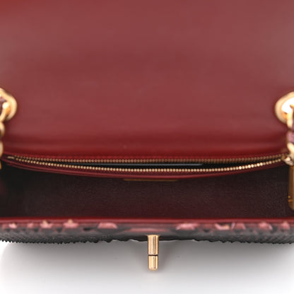 Chanel Snakeskin Mini Rectangular Flap Burgundy 5 of 11