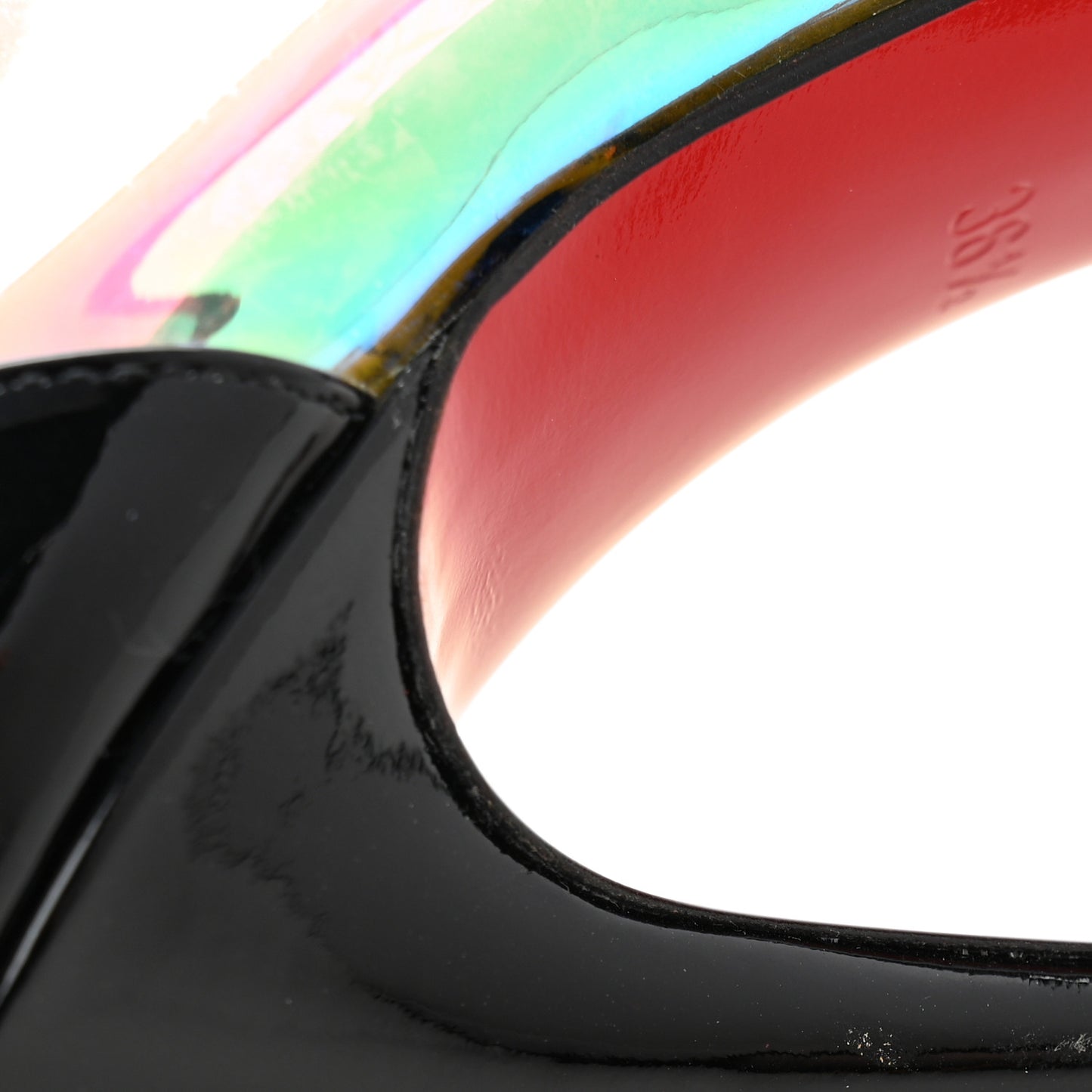 Disco PVC Hologram Debout 120 Pumps 36.5 Black Multicolor