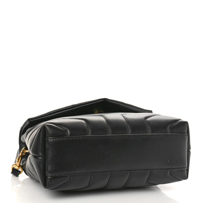 Saint Laurent Calfskin Y Quilted Monogram Toy Loulou Crossbody Bag Black 4 of 8
