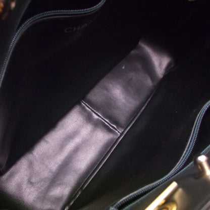 Chanel Dark Green Leather Quilted Tote 7 of 11