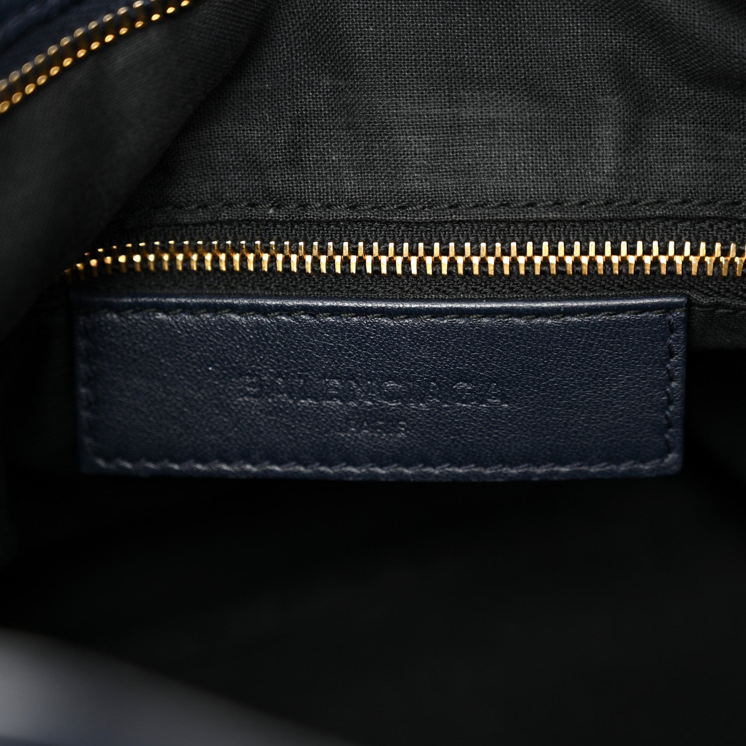 Balenciaga Chevre Gold Metallic Edge Hardware Town Bleu Nuit Dark Sea 7 of 14