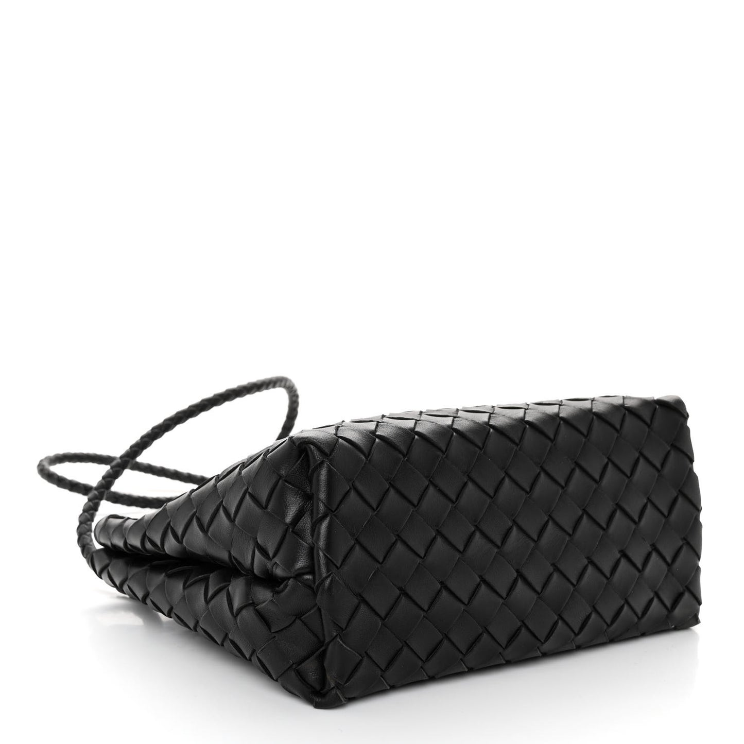 Nappa Intrecciato Small Andiamo Shoulder Bag Black
