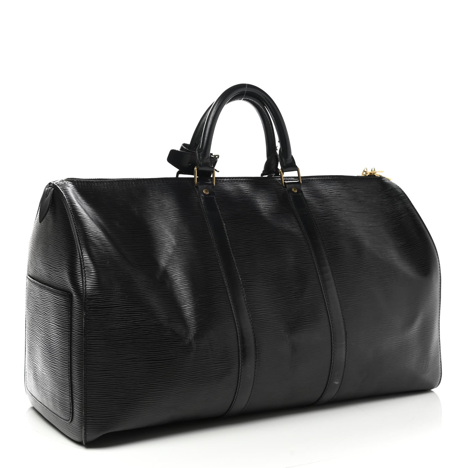Louis Vuitton Epi Keepall 50 Black 3 of 16