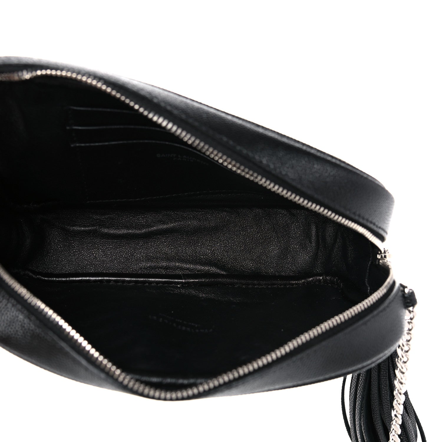 Saint Laurent Grain De Poudre Matelasse Monogram Mini Lou Camera Bag Black 4 of 11