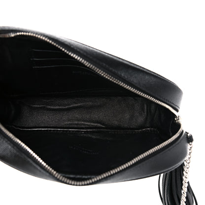 Saint Laurent Grain De Poudre Matelasse Monogram Mini Lou Camera Bag Black 4 of 11