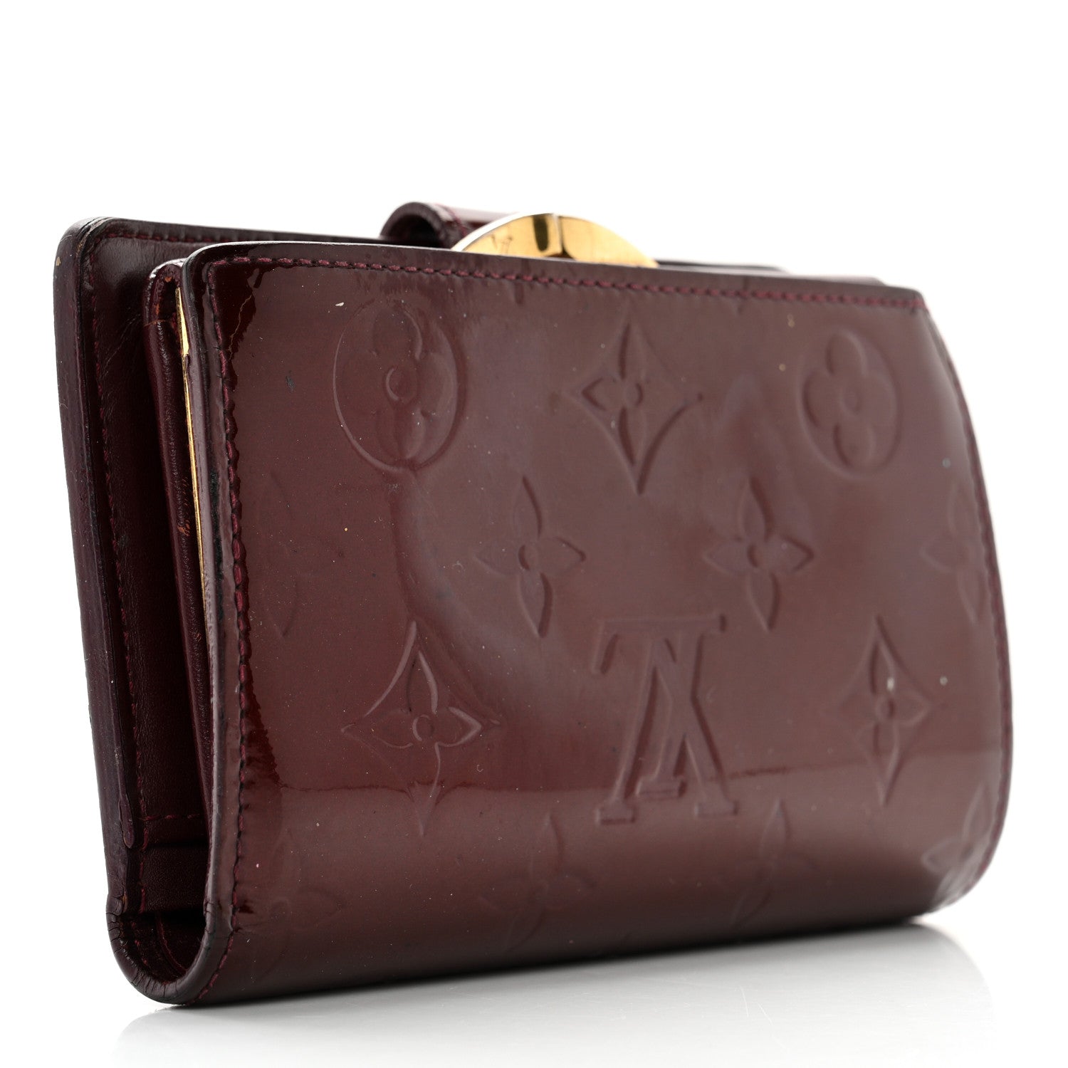 Louis Vuitton Vernis French Purse Wallet Rouge Fauviste 3 of 17