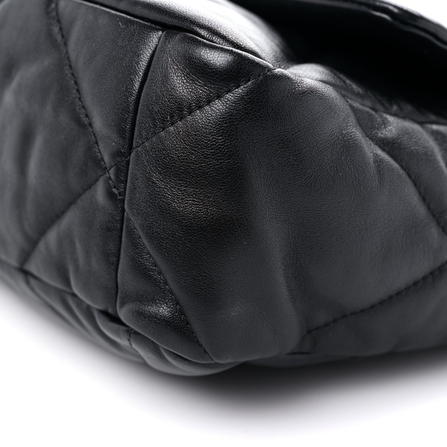 Lambskin Quilted Large Chanel 19 Flap Black