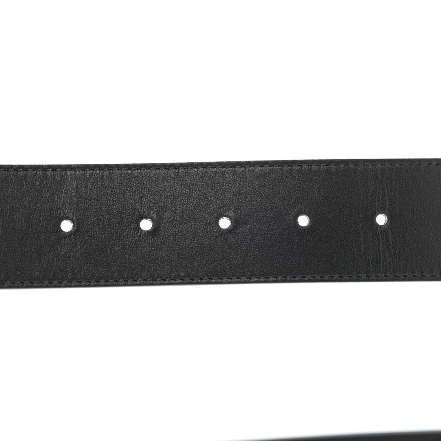 Plutone Calfskin Palladium Double G 40mm Belt 105 42 Black