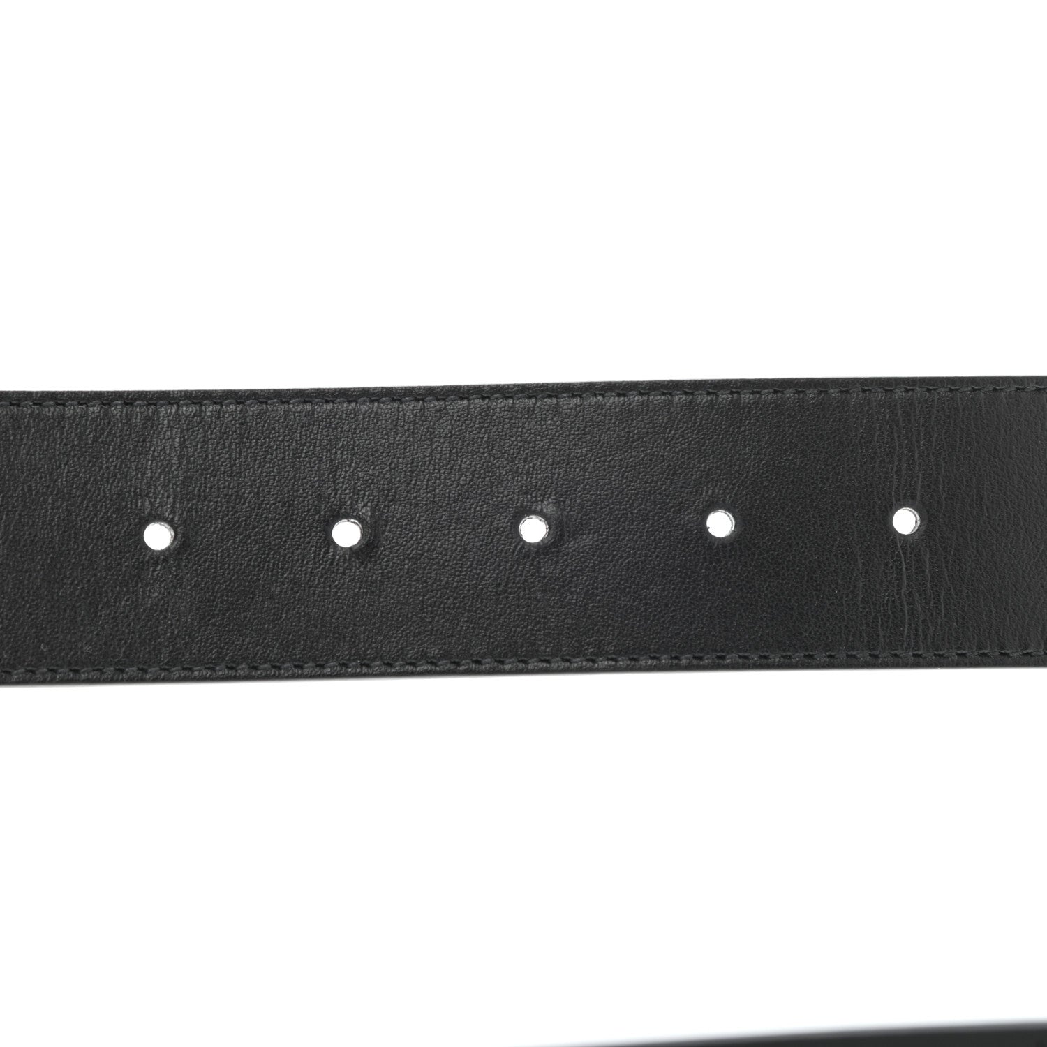 Gucci Plutone Calfskin Palladium Double G 40mm Belt 105 42 Black 5 of 10