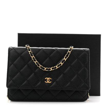 Chanel Caviar Quilted Wallet on Chain WOC Black 11 of 11