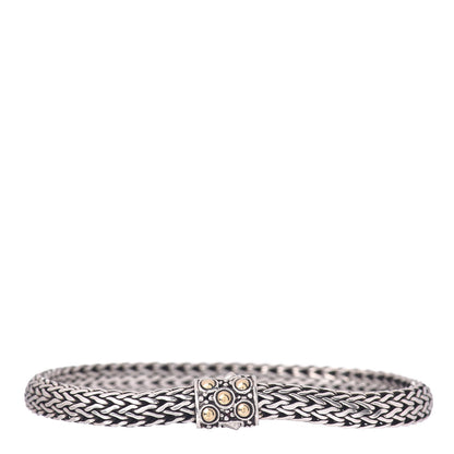 John Hardy Sterling Silver 18K Yellow Gold 6mm Jaisalmer Classic Chain Dot Bracelet 1 of 4