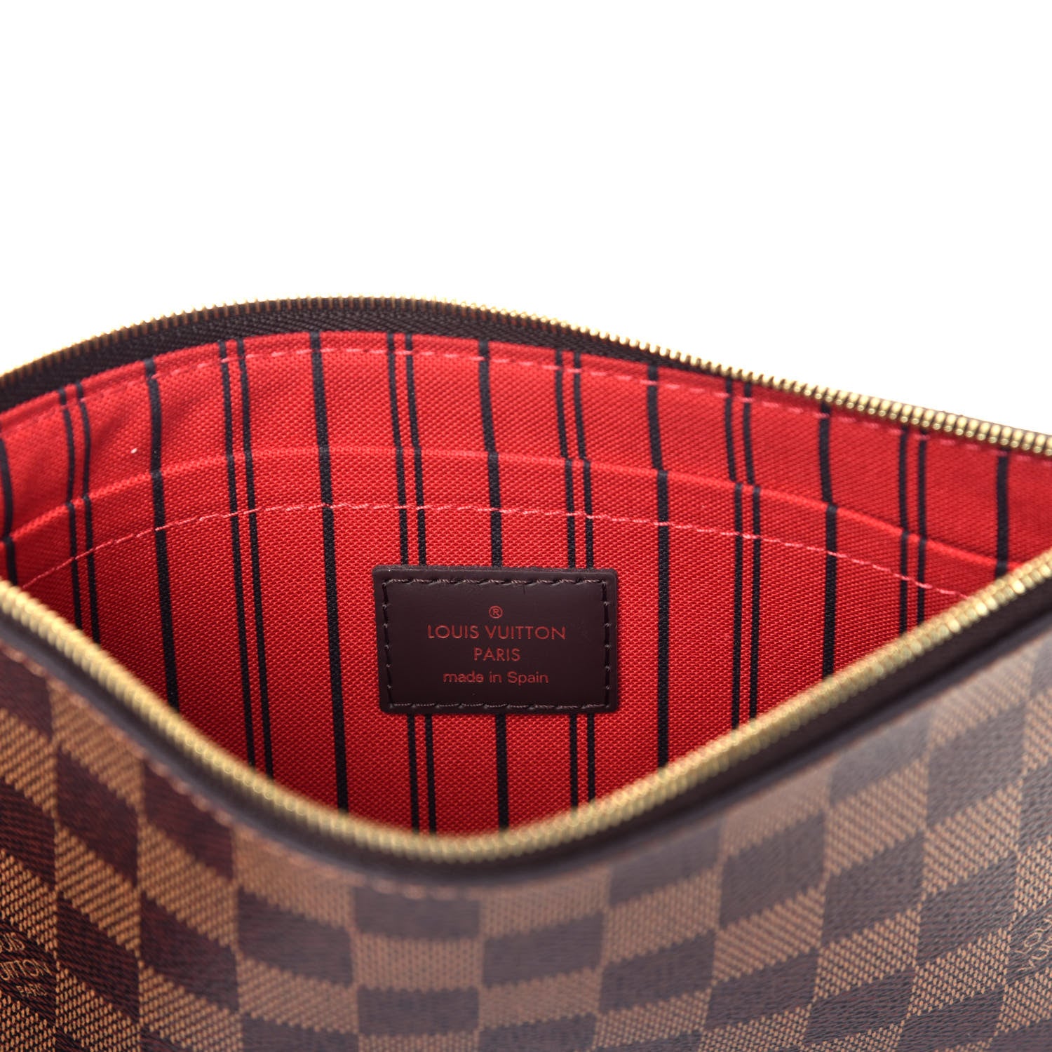 Louis Vuitton Damier Ebene Neverfull MM GM Pochette 6 of 8