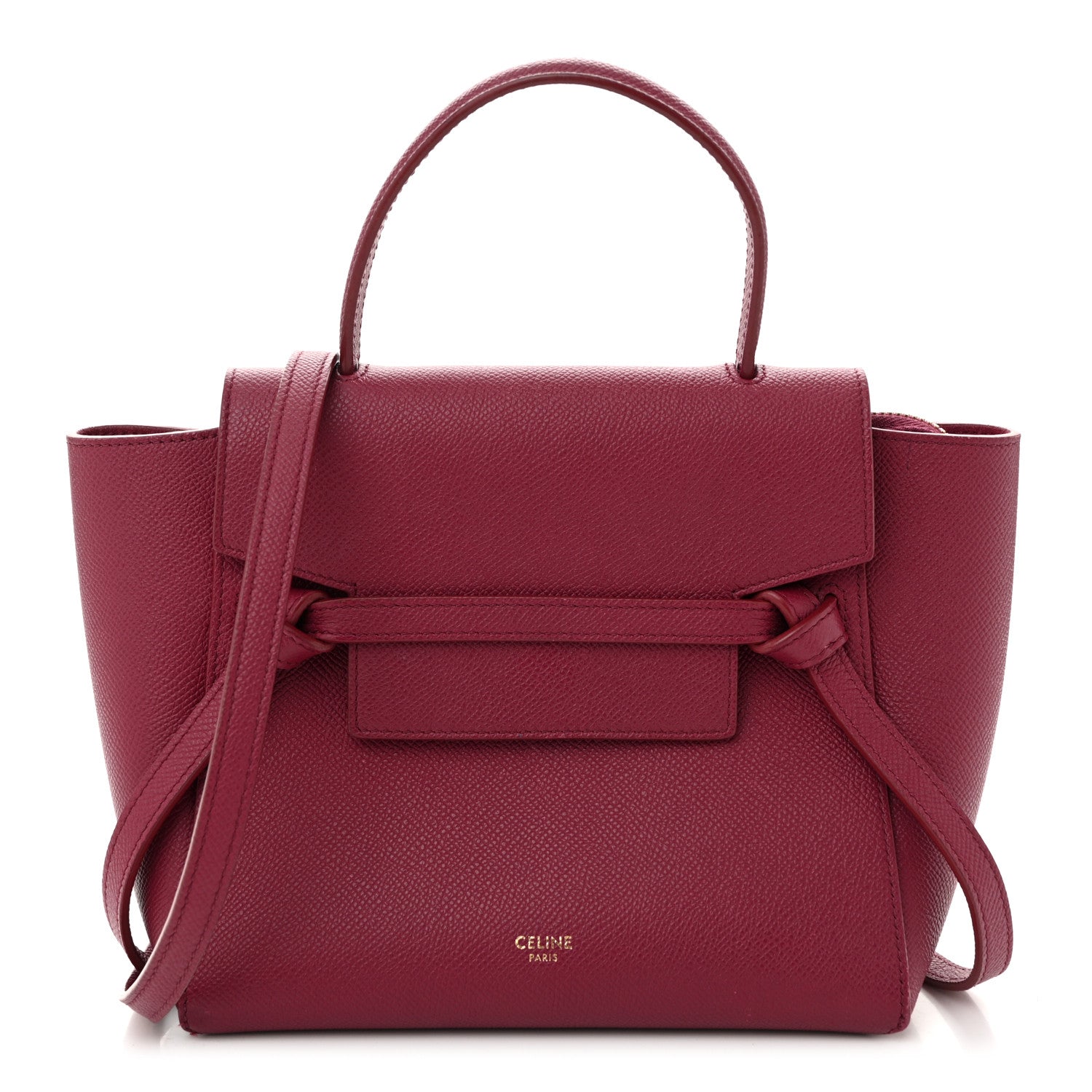 Celine Grained Calfskin Nano Belt Bag Acai 1 of 11