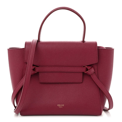 Celine Grained Calfskin Nano Belt Bag Acai 1 of 11