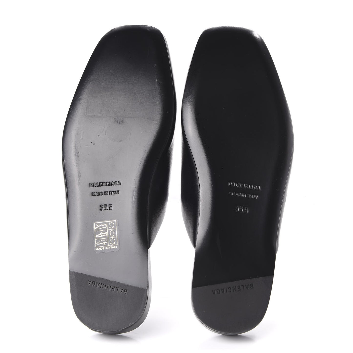 Calfskin BB Mules 35.5 Black