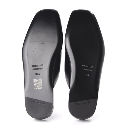 Balenciaga Calfskin BB Mules 35.5 Black 5 of 10
