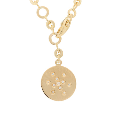 Chanel 18K Yellow Gold Diamond Comete Medallion Pendant Necklace 4 of 5