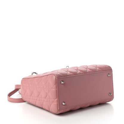 Christian Dior Lambskin Cannage Medium Lady Dior Pink 4 of 10