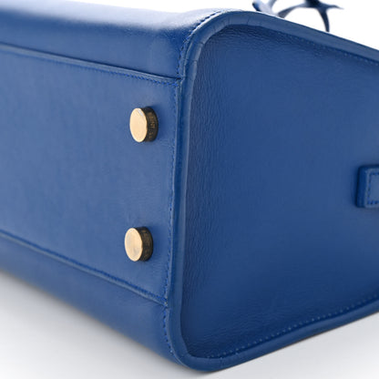 Saint Laurent Calfskin Monogram Baby Cabas Blue 9 of 12