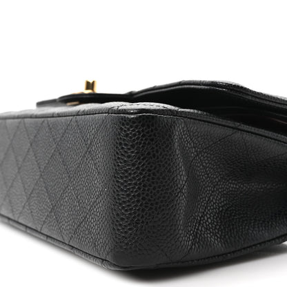 Chanel Caviar Quilted Medium Double Flap Black 10 of 11