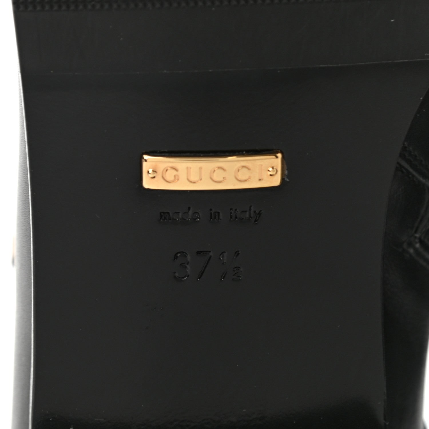 Gucci Calfskin Womens GG Ankle Boots 37.5 Black 6 of 8