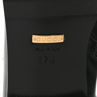 Gucci Calfskin Womens GG Ankle Boots 37.5 Black 6 of 8