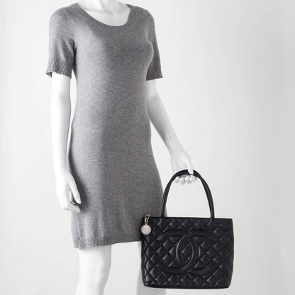 Chanel Caviar Medallion Tote Black 2 of 10