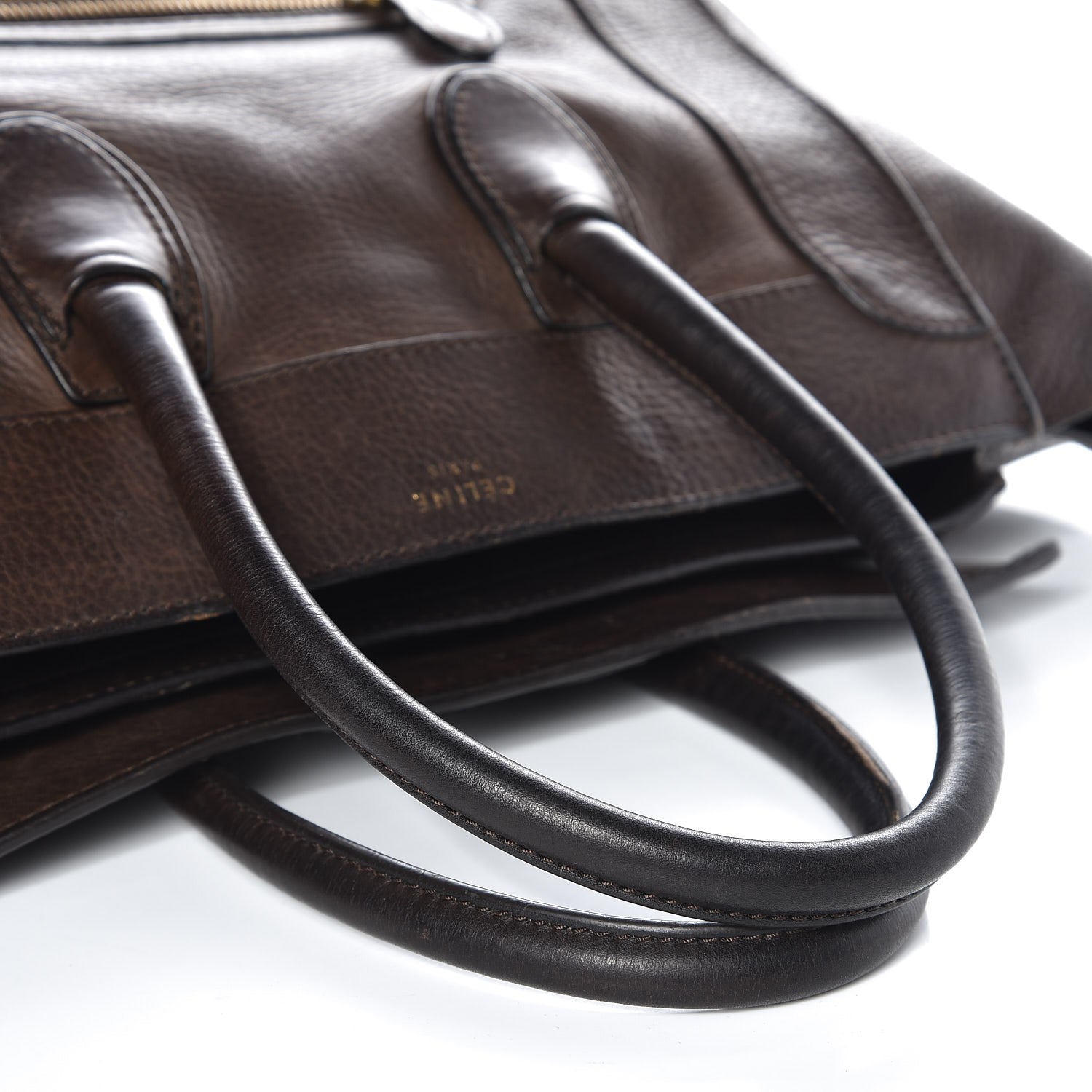 Celine Pebbled Calfskin Mini Luggage Brown 16 of 16