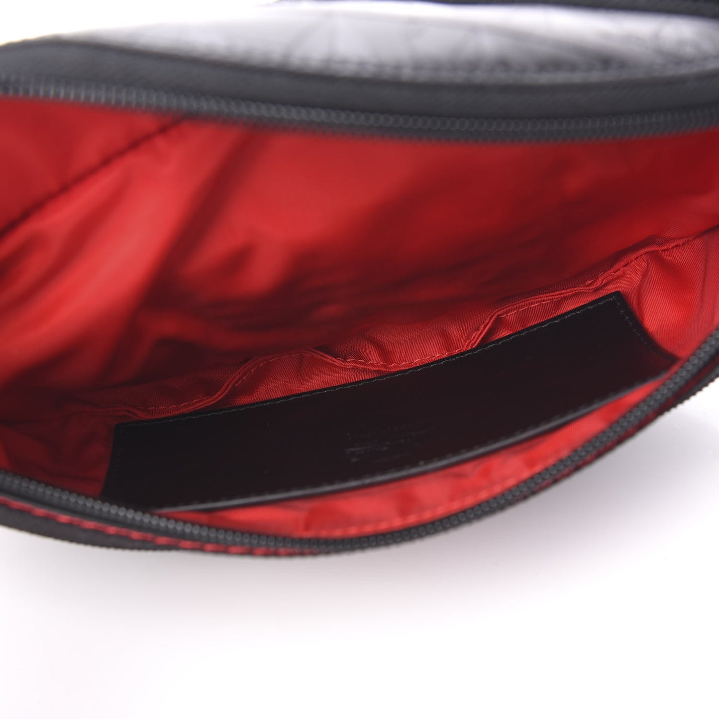 Calfskin Pyramid Embossed Parisnyc Belt Bag Black