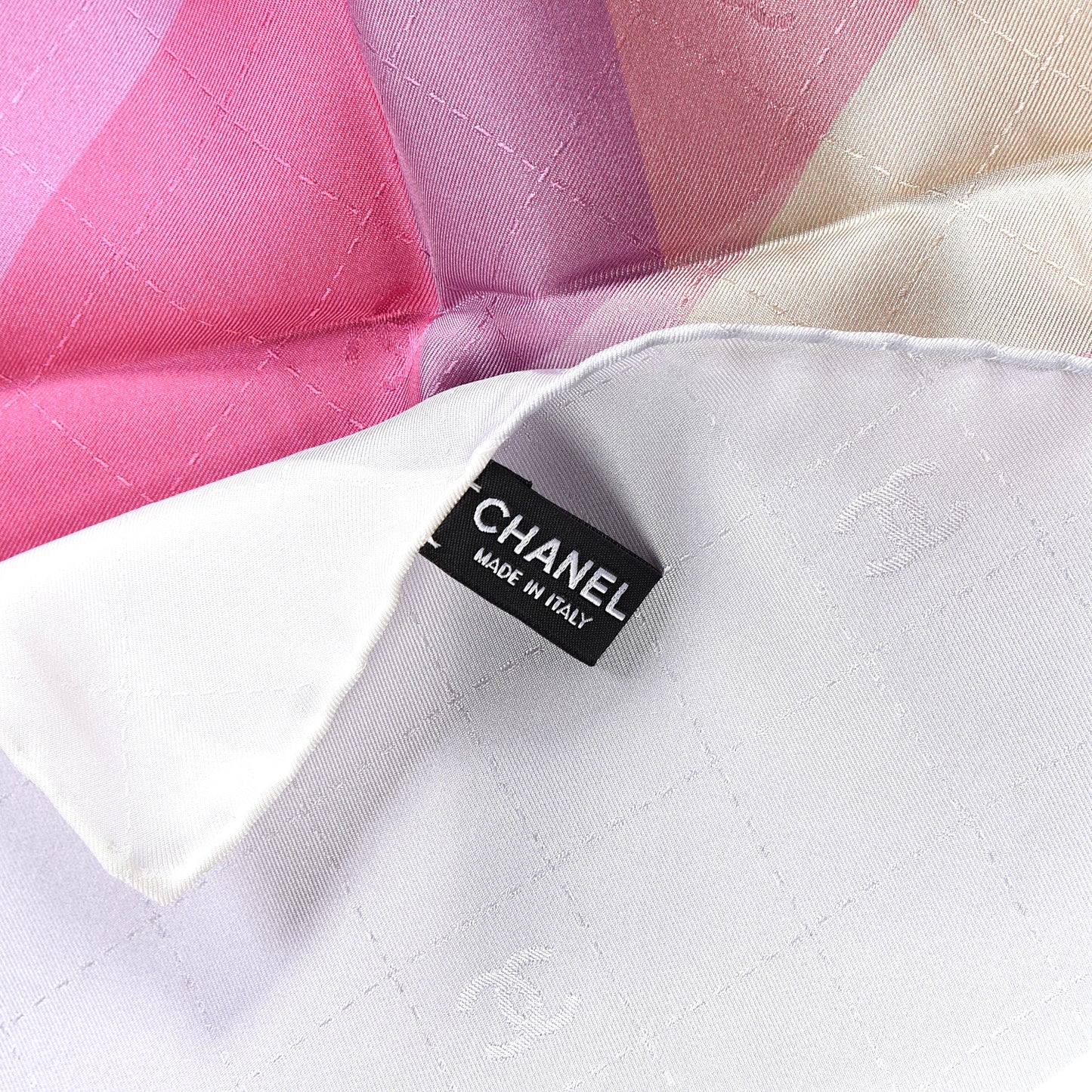 Silk CC Logo Print Scarf Multicolor