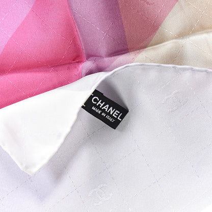 Chanel Silk CC Logo Print Scarf Multicolor 5 of 5