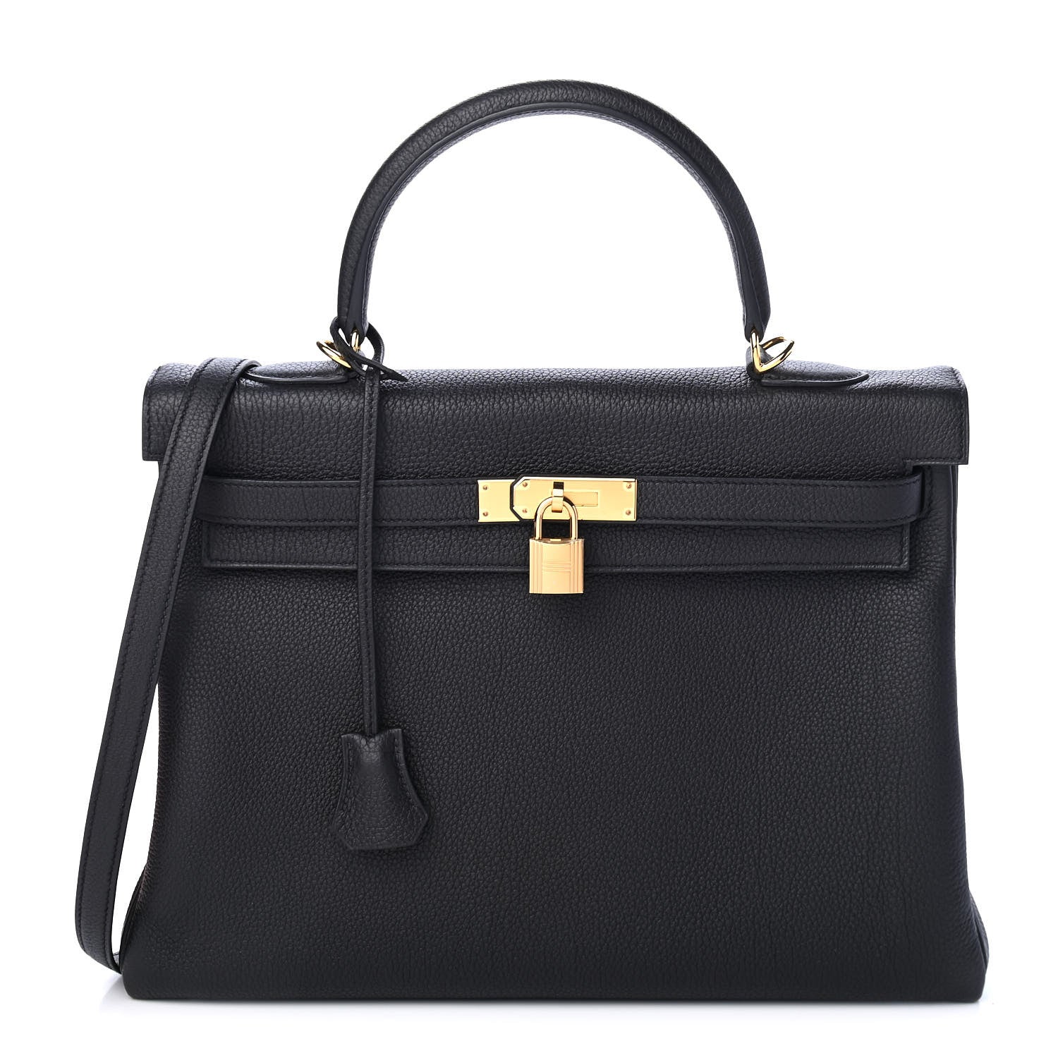 Hermes Togo Kelly Retourne 35 Black 1 of 11