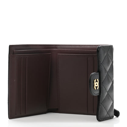 Chanel Caviar Quilted Compact Flap Wallet Black 5 of 10
