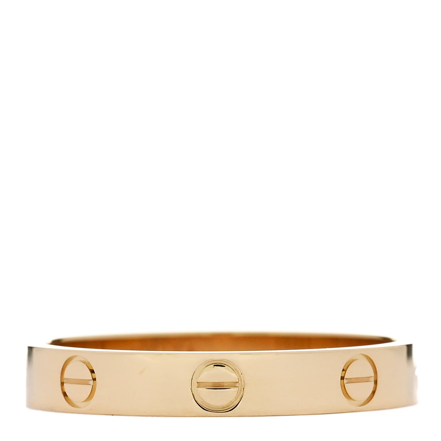 18K Yellow Gold 3.5mm LOVE Wedding Band Ring 63 10.25