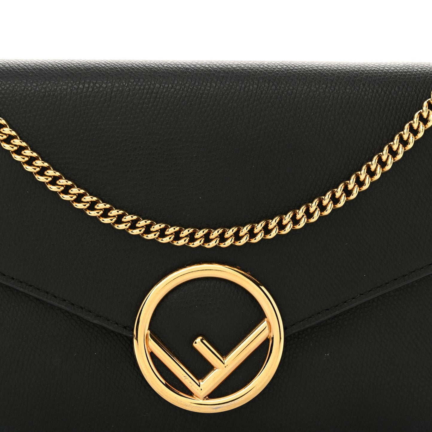 Vitello Cruise F is Fendi Medium Envelope Wallet on Chain Black
