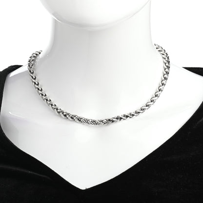 David Yurman Sterling Silver 14K Yellow Gold 6mm Wheat Chain Necklace 2 of 4