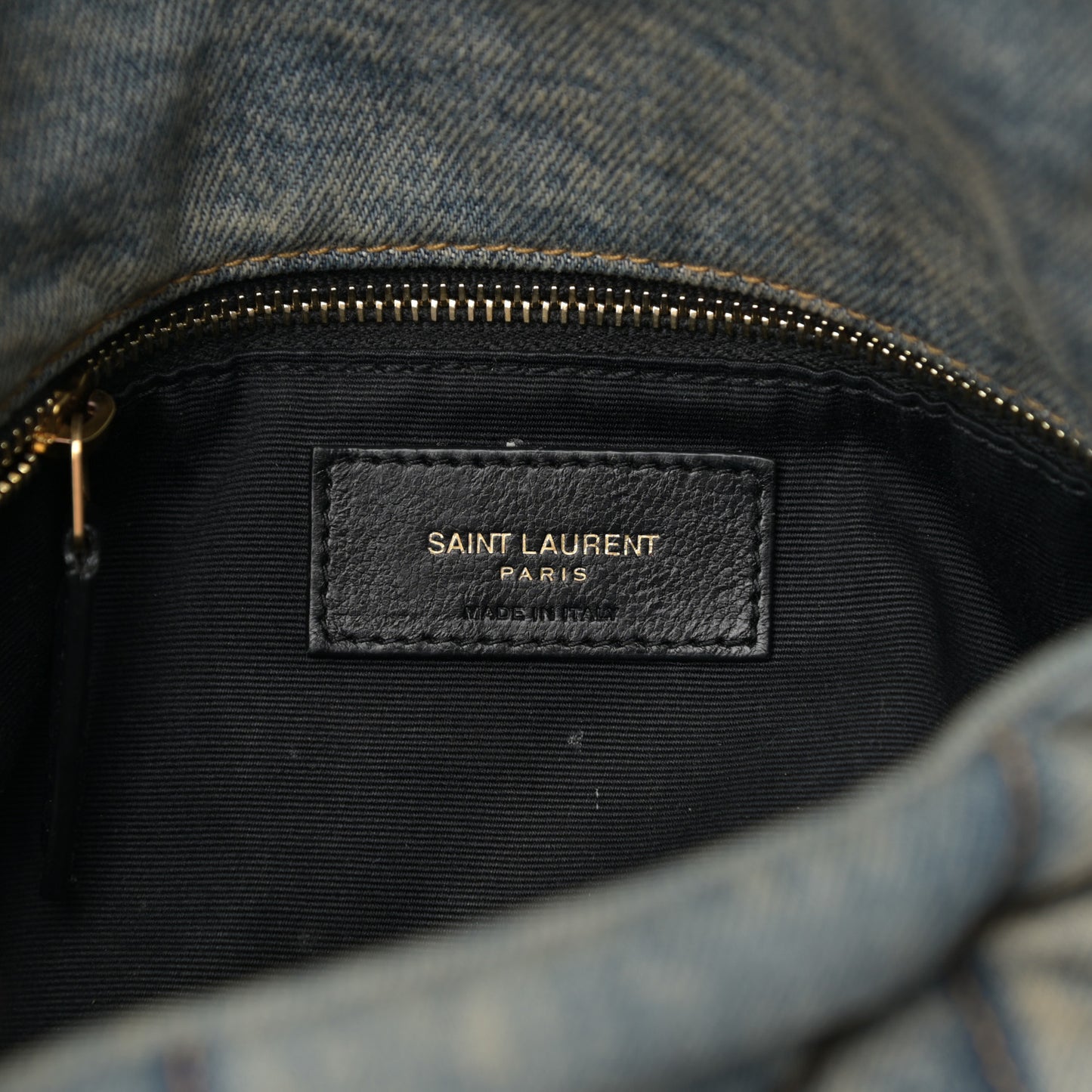 Denim Quilted Small Loulou Puffer Monogram Chain Satchel Blue Cinnamon