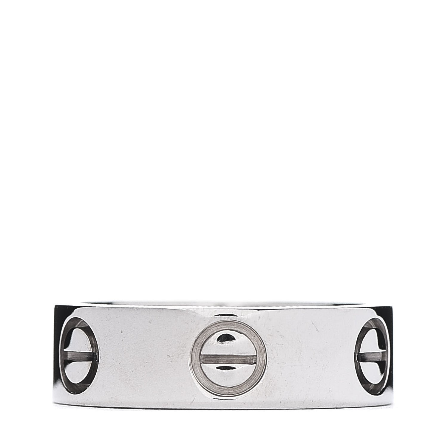 18K White Gold 5.5mm LOVE Ring 50 5.25