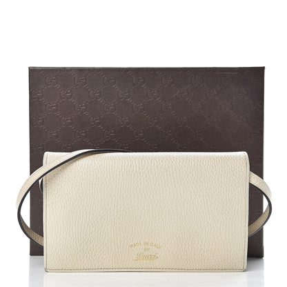 Gucci Dollar Calfskin Mini Swing Wallet Bag Mystic White 10 of 10