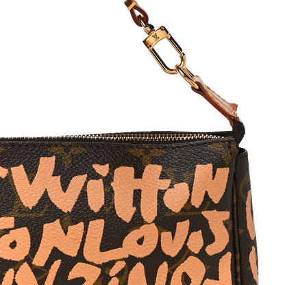 Louis Vuitton Monogram Graffiti Pochette Accessories Peach 8 of 11