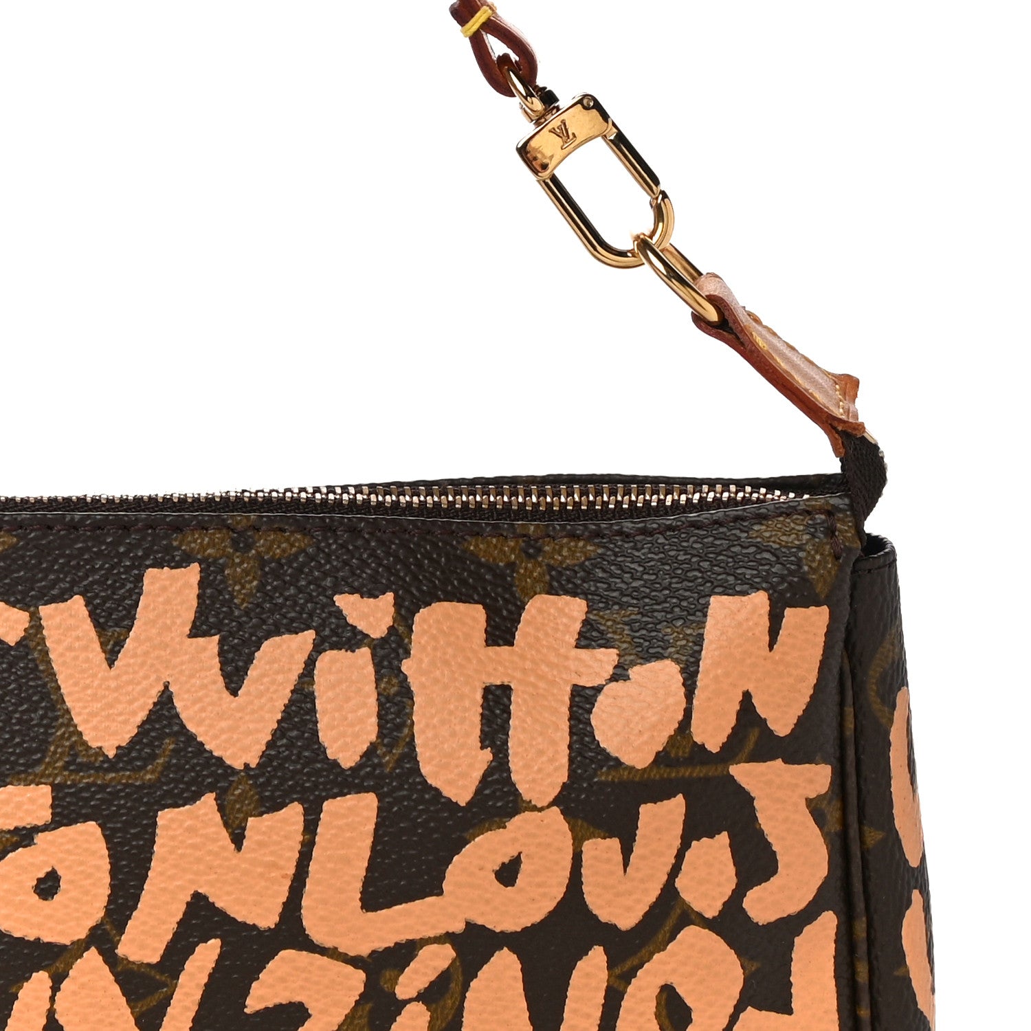 Louis Vuitton Monogram Graffiti Pochette Accessories Peach 8 of 11