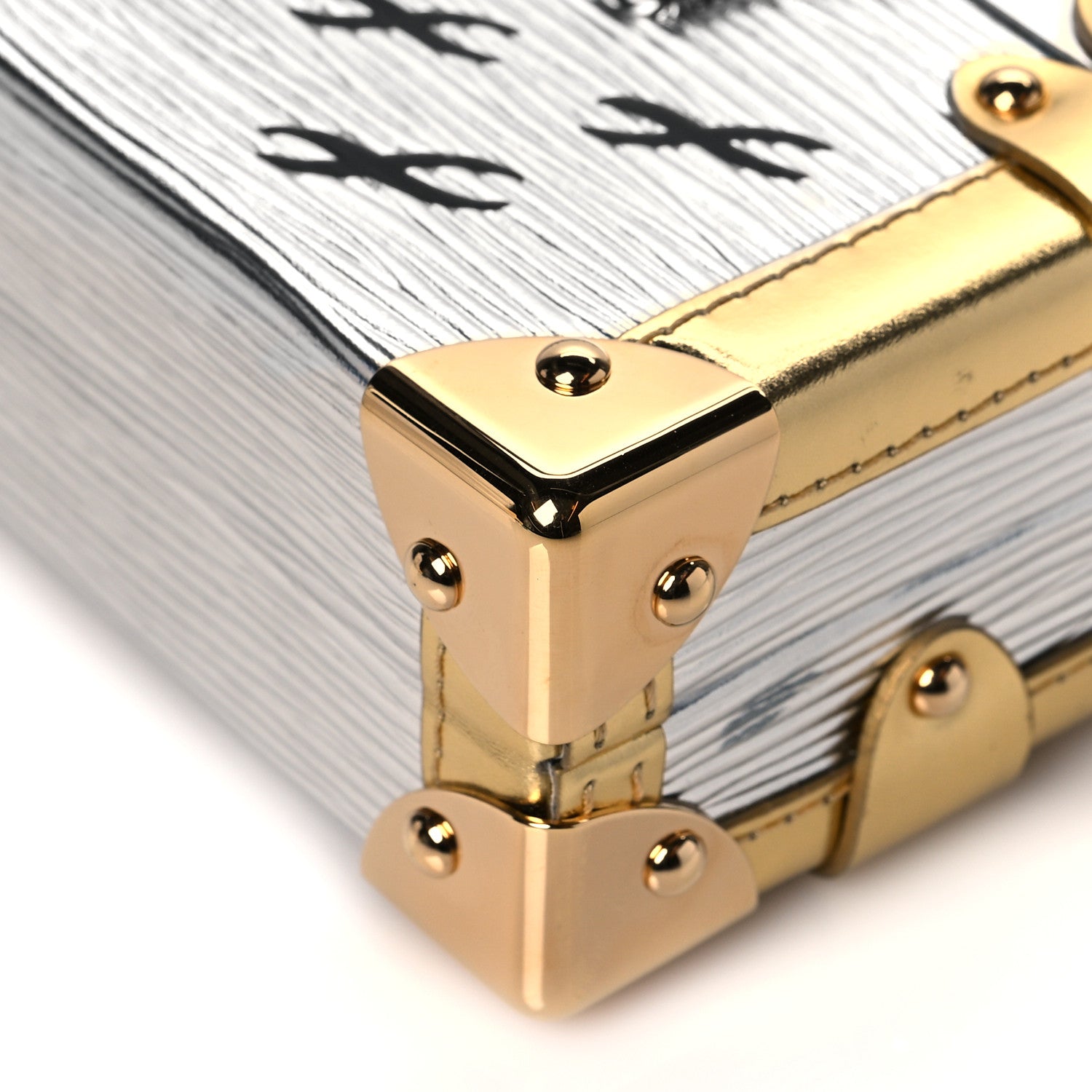 Louis Vuitton Metallic Epi Petite Malle Silver 8 of 8