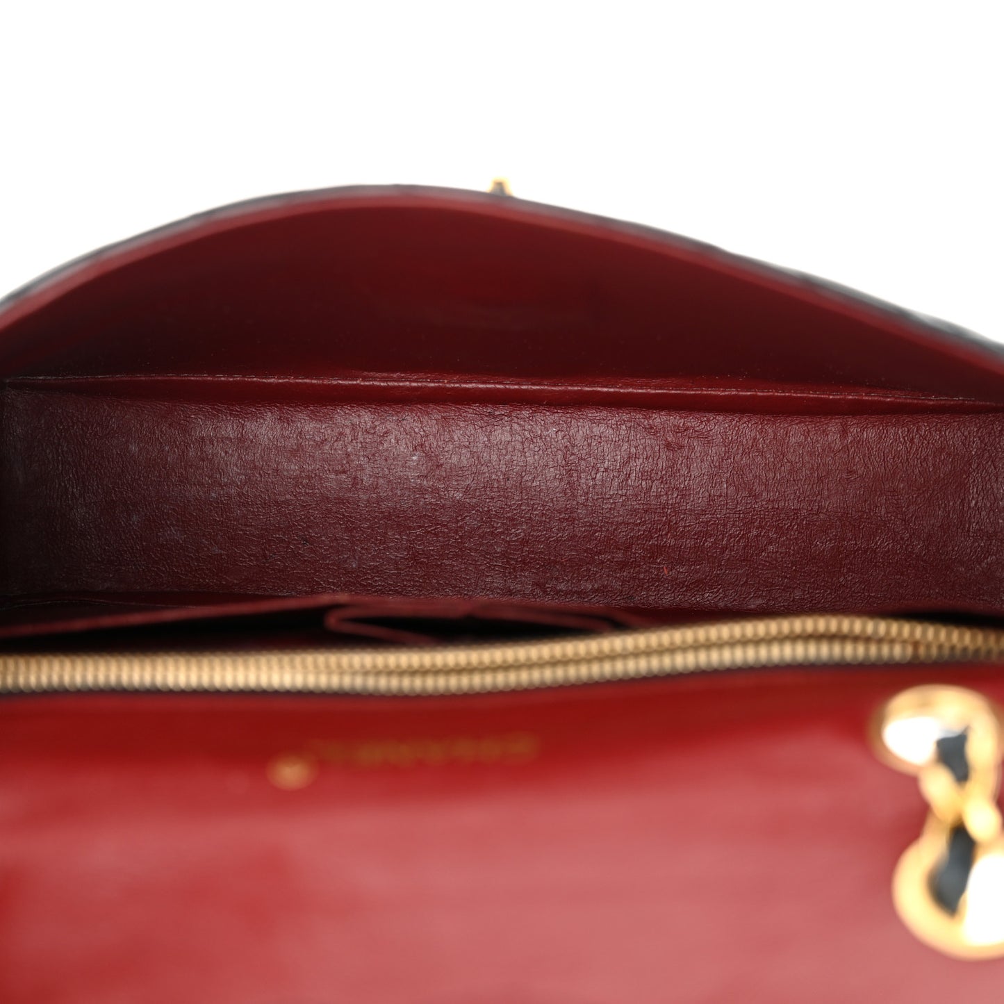 Lambskin Medium Single Flap Black