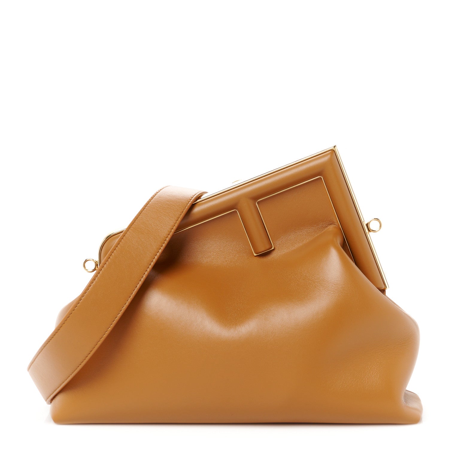 Fendi Shiny Nappa Medium Fendi First Caramello 1 of 11
