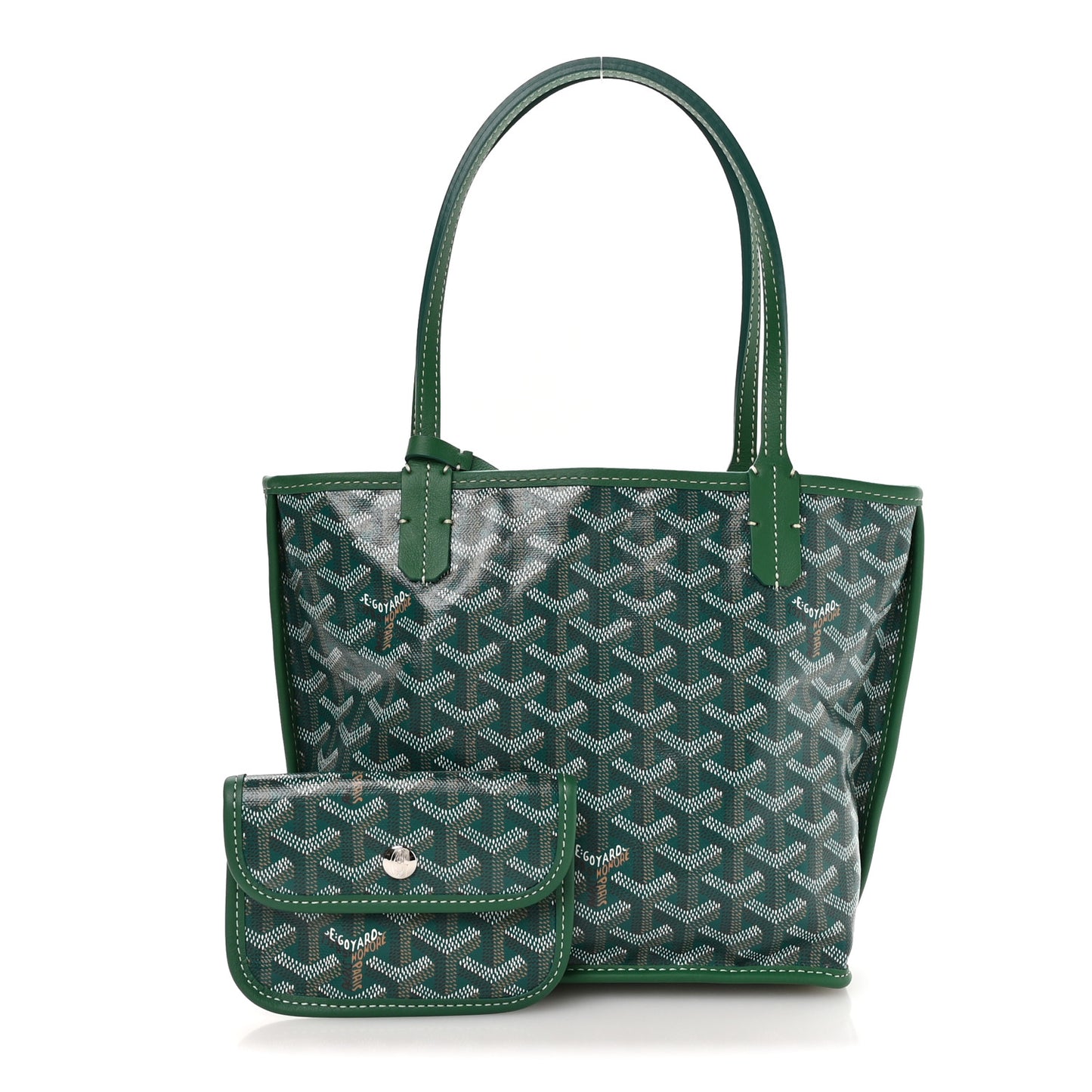 Goyardine Reversible Mini Anjou Green